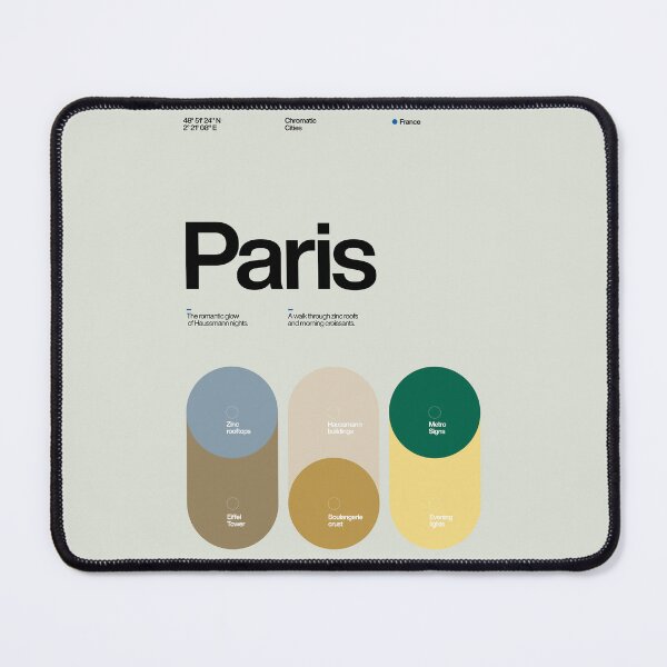 Item preview, Paris Color Palette - Chromatic Cities Collection designed and sold by Sub88 Studio.