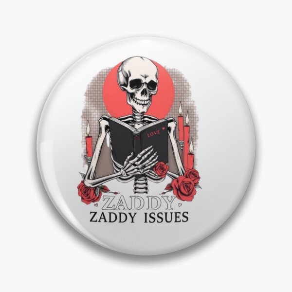 Item preview, Zaddy Issues Skeleton Rose Gothic Aesthetic Design designed and sold by MystiColo.