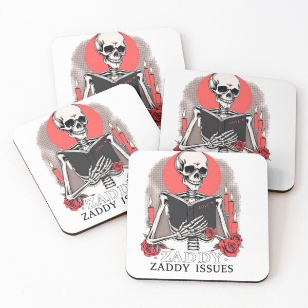 Item preview, Zaddy Issues Skeleton Rose Gothic Aesthetic Design designed and sold by MystiColo.