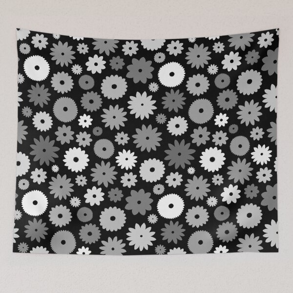 Item preview, Monochrome Blooms Pattern designed and sold by NataliePaskell.