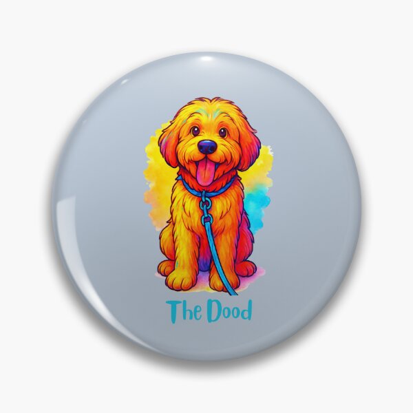 Item preview, The Dood - Golden Doodle colorful illustration designed and sold by Doodles Down South.