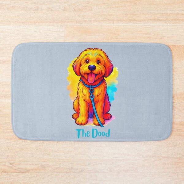 Item preview, The Dood - Golden Doodle colorful illustration designed and sold by Doodles Down South.