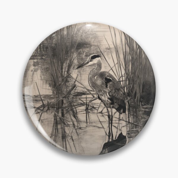 Item preview, A Heron wading through reeds, Birds in Motion designed and sold by CDC40.