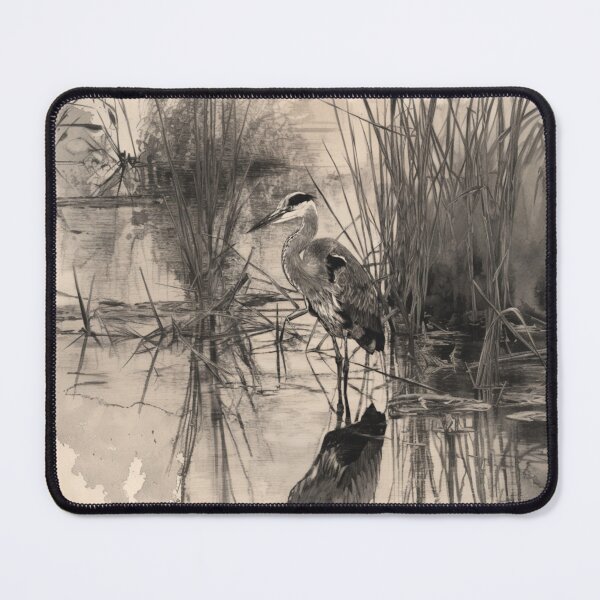 Item preview, A Heron wading through reeds, Birds in Motion designed and sold by CDC40.