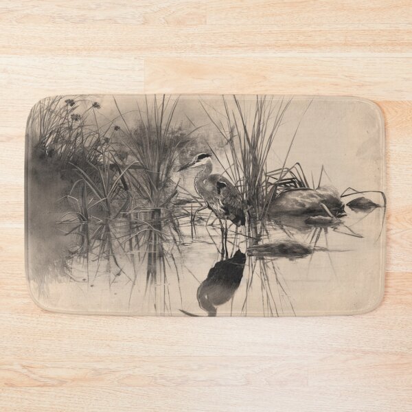 Item preview, A Heron wading through reeds, Birds in Motion designed and sold by CDC40.