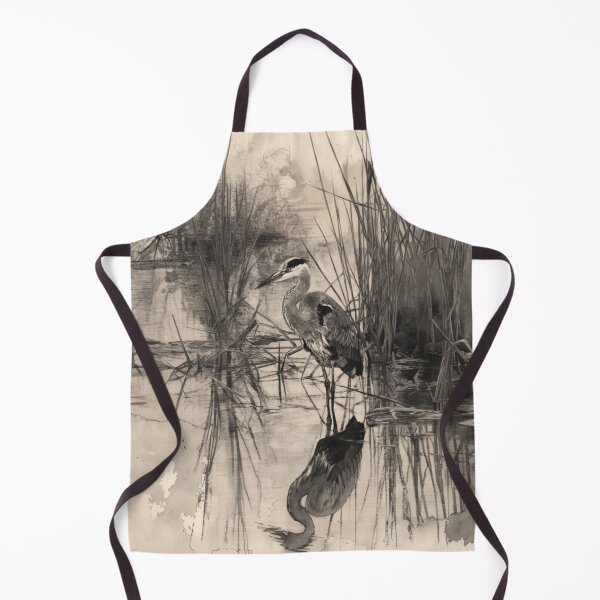 Item preview, A Heron wading through reeds, Birds in Motion designed and sold by CDC40.