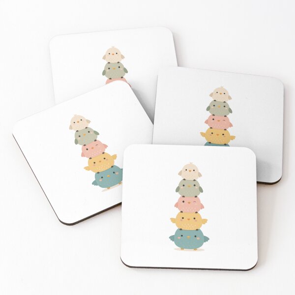 Item preview, Cute Stacked Birds Cartoon designed and sold by OlhaDreamArt.