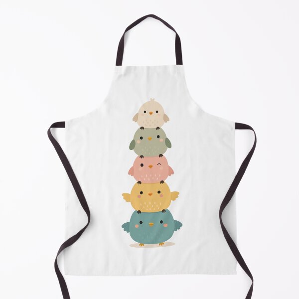 Item preview, Cute Stacked Birds Cartoon designed and sold by OlhaDreamArt.