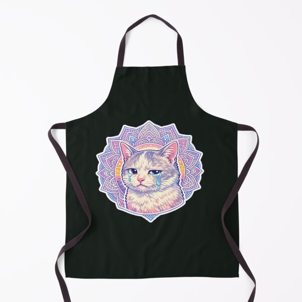 Item preview, Emotional Crying Cat Meme Sticker designed and sold by Chromatic Artistry.
