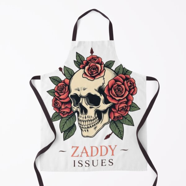 Item preview, Zaddy Issues Skull and Roses Goth Style Artwork designed and sold by MystiColo.