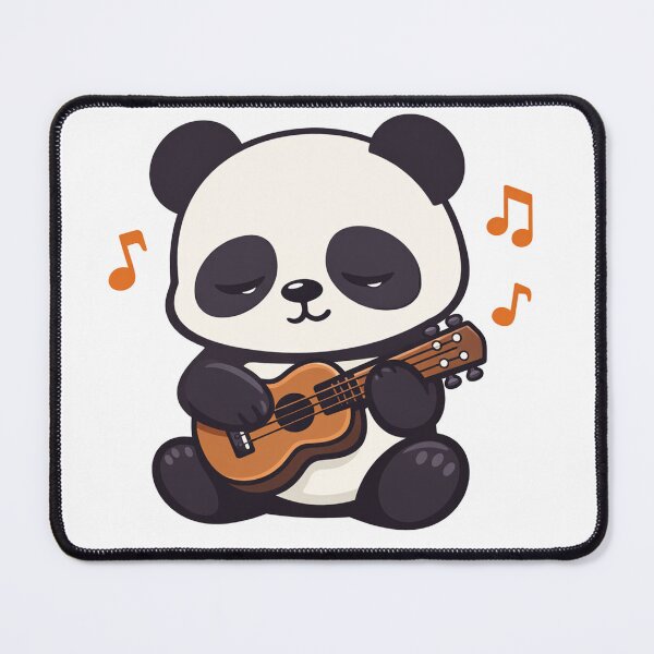 Item preview, Cute Kawaii Panda Playing Ukulele with Music Notes Funny Animal designed and sold by Owcomm.