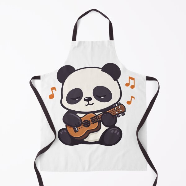 Item preview, Cute Kawaii Panda Playing Ukulele with Music Notes Funny Animal designed and sold by Owcomm.