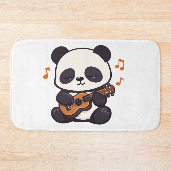 Item preview, Cute Kawaii Panda Playing Ukulele with Music Notes Funny Animal designed and sold by Owcomm.