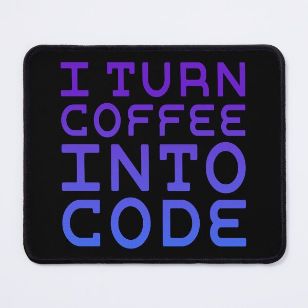 Item preview, I Turn Coffee Into Code Funny Programmer Tech Nerd designed and sold by Rokoyo Prints.