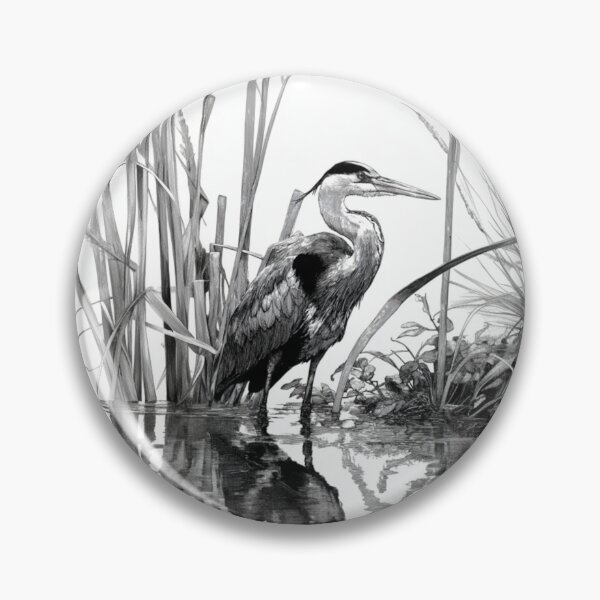 Item preview, A Heron wading through reeds, Birds in Motion designed and sold by CDC40.