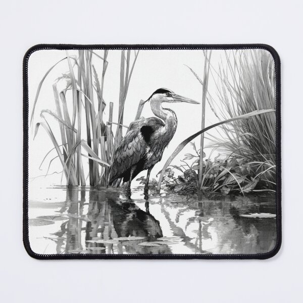 Item preview, A Heron wading through reeds, Birds in Motion designed and sold by CDC40.