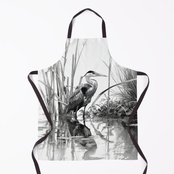 Item preview, A Heron wading through reeds, Birds in Motion designed and sold by CDC40.