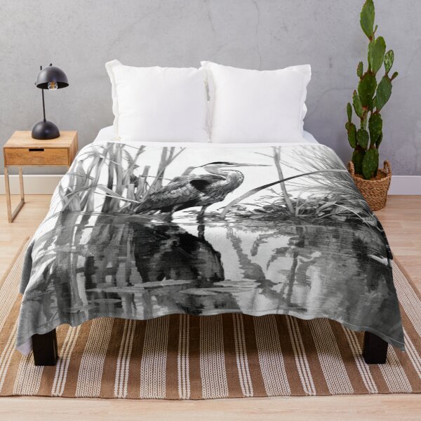 Item preview, A Heron wading through reeds, Birds in Motion designed and sold by CDC40.