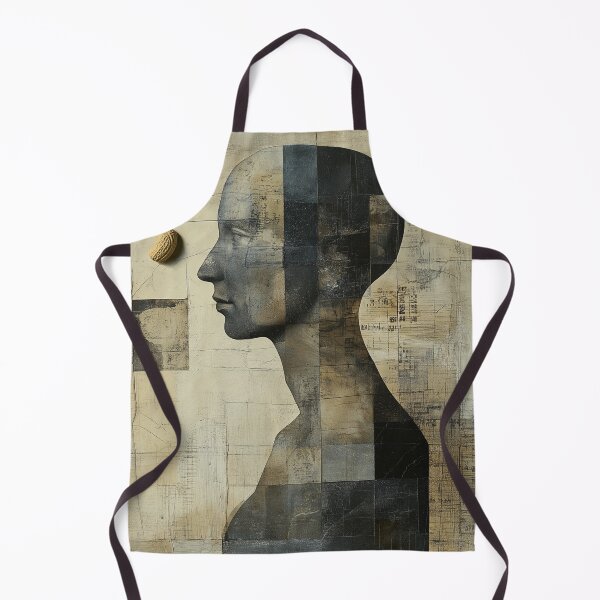 Item preview, Contemplation - Geometric Collage Portrait Art designed and sold by Caspereickeart.