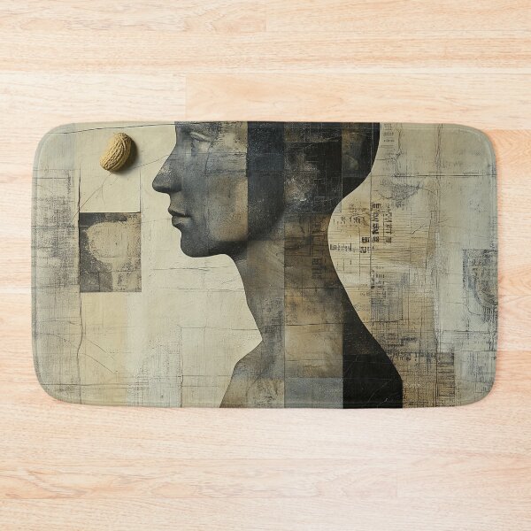 Item preview, Contemplation - Geometric Collage Portrait Art designed and sold by Caspereickeart.
