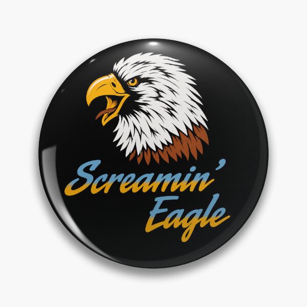 Item preview, Screamin Eagle Bold Graphic Bird Head with Vintage Script Energy designed and sold by SeriouslyArtistical.