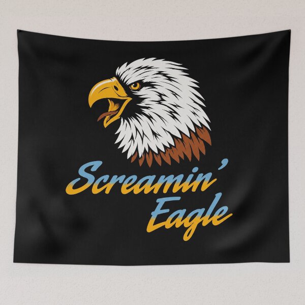 Item preview, Screamin Eagle Bold Graphic Bird Head with Vintage Script Energy designed and sold by SeriouslyArtistical.