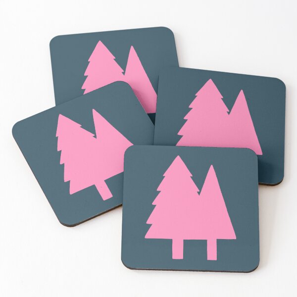 Item preview, Pop Art Pink Pine Trees - Vibrant Forest Silhouette designed and sold by ubborn.