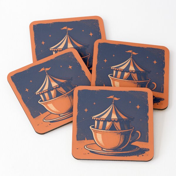Item preview, Magical Night Circus Tent in a Teacup Surreal Art designed and sold by LumePrint.