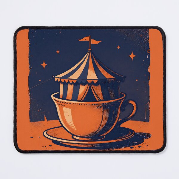 Item preview, Magical Night Circus Tent in a Teacup Surreal Art designed and sold by LumePrint.