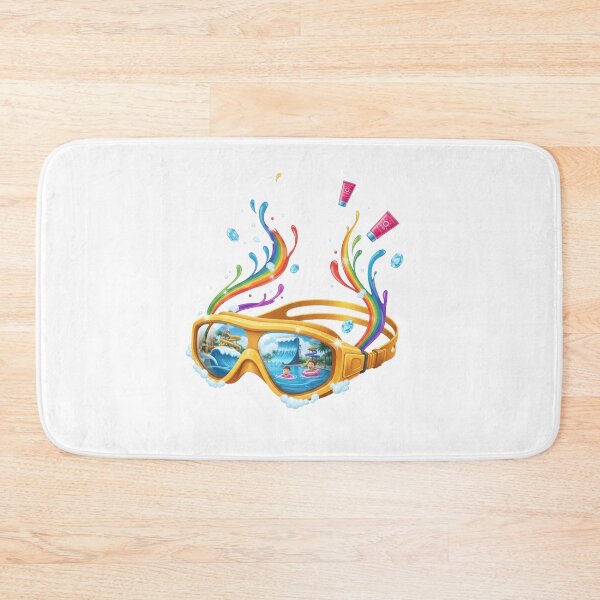 Item preview, Yellow Diving Goggles Ocean Scene designed and sold by AbanoubStore.
