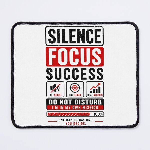 Item preview, Silence Focus Success - Do Not Disturb Productivity Mindset Design designed and sold by DomKo10.