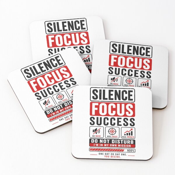 Item preview, Silence Focus Success - Do Not Disturb Productivity Mindset Design designed and sold by DomKo10.