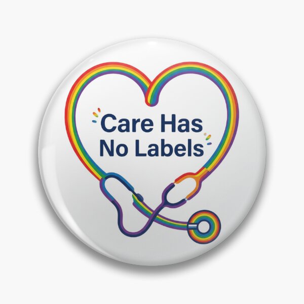 Item preview, Care Has No Labels Doctor Gift – LGBTQ Medical Pride Month Awareness Design designed and sold by Im-Ara.