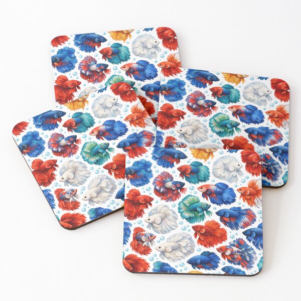 Item preview, Vibrant Betta Fish Chaos Pattern designed and sold by ITSimagination.