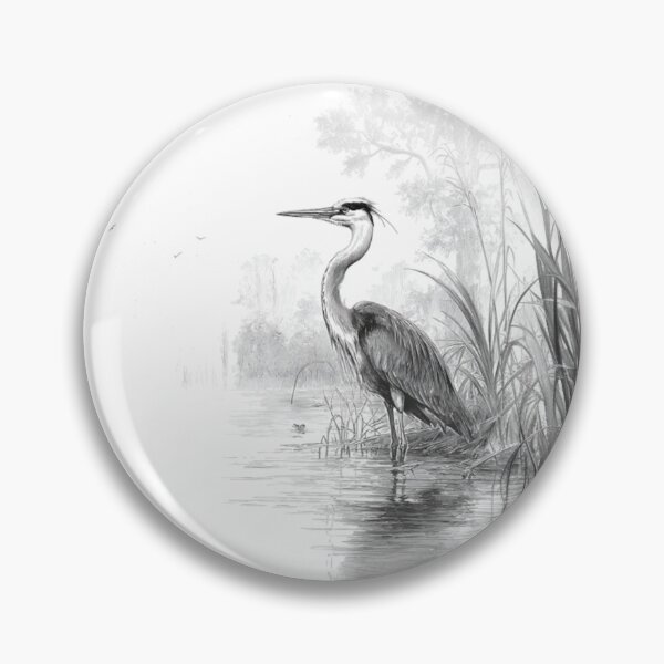 Item preview, A Heron wading through reeds, Birds in Motion designed and sold by CDC40.