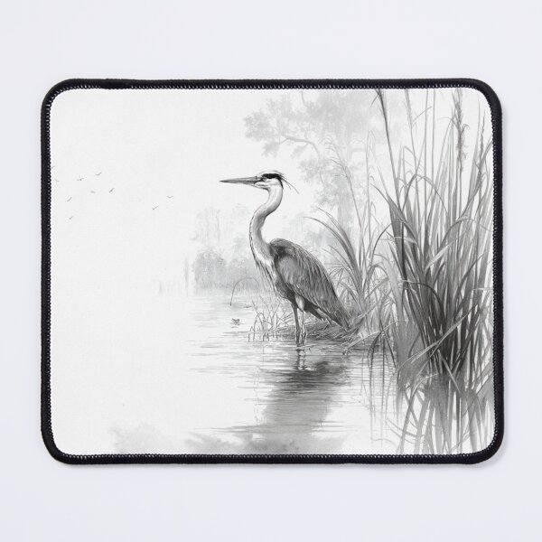 Item preview, A Heron wading through reeds, Birds in Motion designed and sold by CDC40.