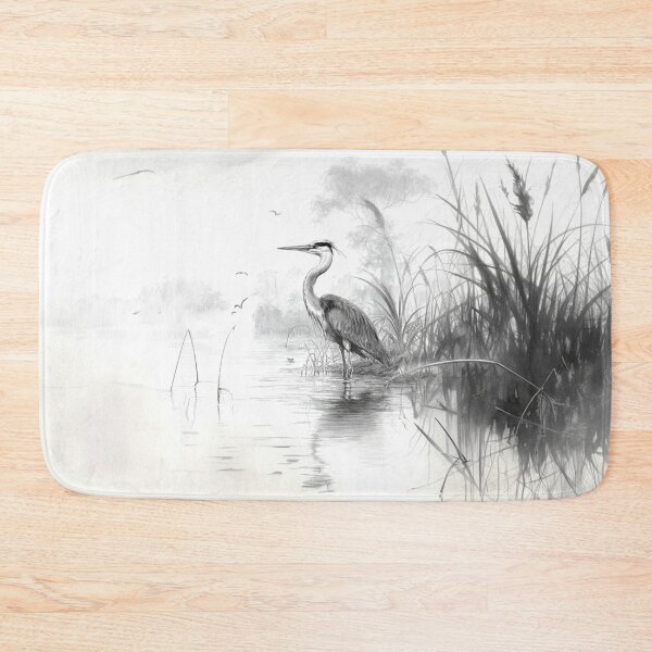 Item preview, A Heron wading through reeds, Birds in Motion designed and sold by CDC40.