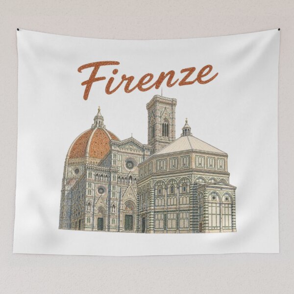 Item preview, Illustration of the Florence Cathedral (Duomo Firenze). designed and sold by JOANNASKAH.