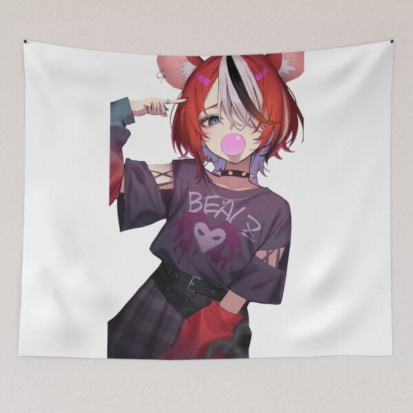 Item preview, Hakos Baelz Blowing Bubblegum Hololive designed and sold by KomiArts.