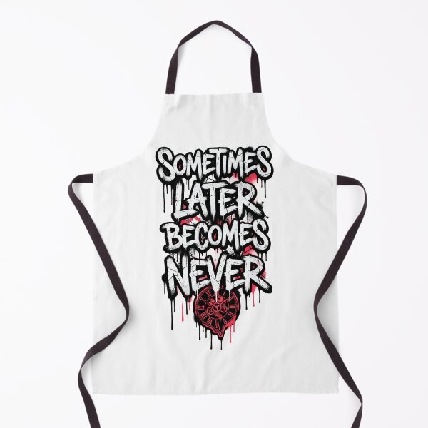 Item preview, Sometimes Later Becomes Never Motivational T-Shirt designed and sold by clausbjoern.