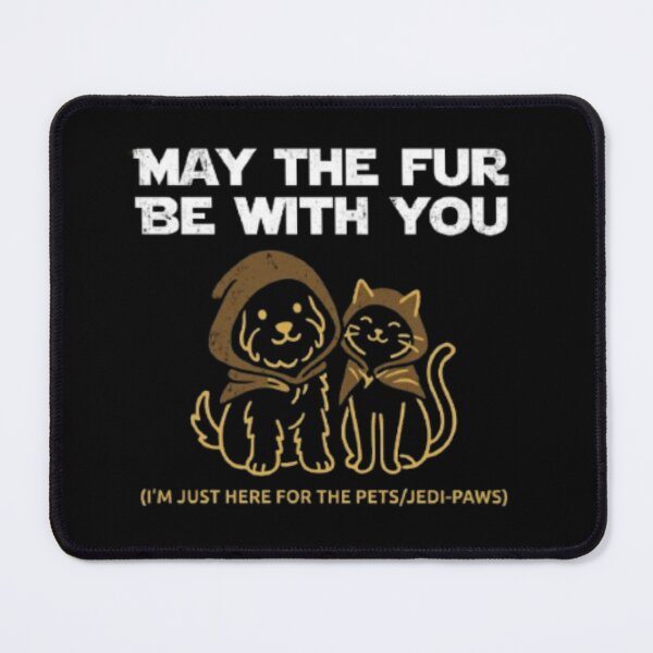 Item preview, May the Fur Be With You - Funny Dog & Cat Star Wars Pet Lover T-Shirt designed and sold by WildPeak Threads.