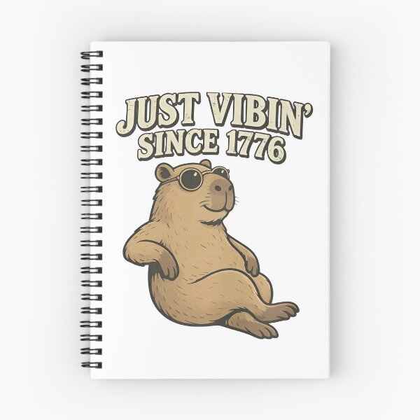 Item preview, Just Vibin Since 1776 Shirt, Funny Capybara designed and sold by sawczy-shop.