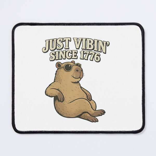 Item preview, Just Vibin Since 1776 Shirt, Funny Capybara designed and sold by sawczy-shop.