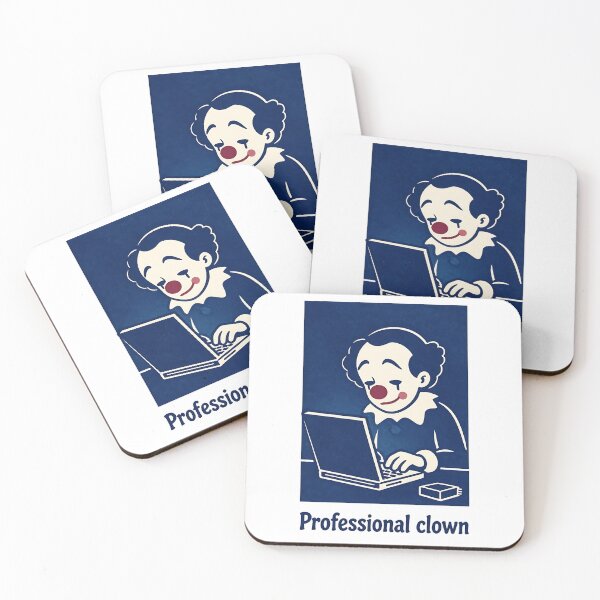 Item preview, Professional Clown Funny Corporate Office Work Meme Retro Art designed and sold by LumePrint.