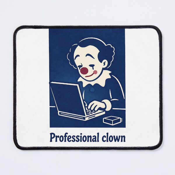 Item preview, Professional Clown Funny Corporate Office Work Meme Retro Art designed and sold by LumePrint.