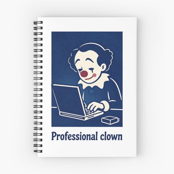 Item preview, Professional Clown Funny Corporate Office Work Meme Retro Art designed and sold by LumePrint.
