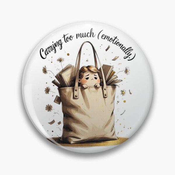 Item preview, Carrying Too Much Emotionally Funny Tote Bag Humor designed and sold by AQUILAKREO.