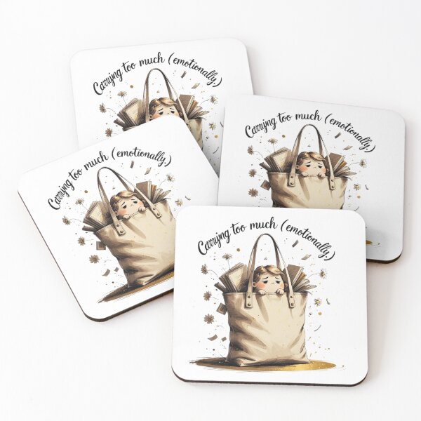Item preview, Carrying Too Much Emotionally Funny Tote Bag Humor designed and sold by AQUILAKREO.