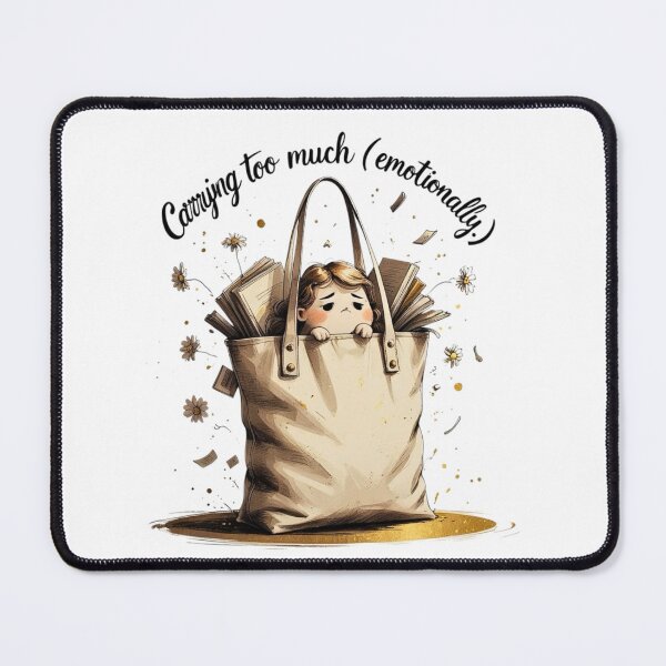 Item preview, Carrying Too Much Emotionally Funny Tote Bag Humor designed and sold by AQUILAKREO.