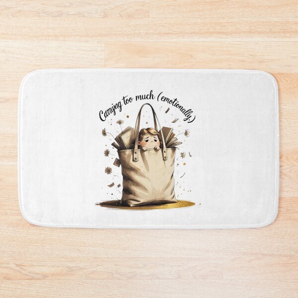 Item preview, Carrying Too Much Emotionally Funny Tote Bag Humor designed and sold by AQUILAKREO.